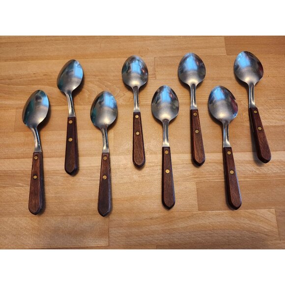 (8) Table Spoons 7.25" Washington Forge Town and Country Stainless USA Flatware - Picture 4 of 8